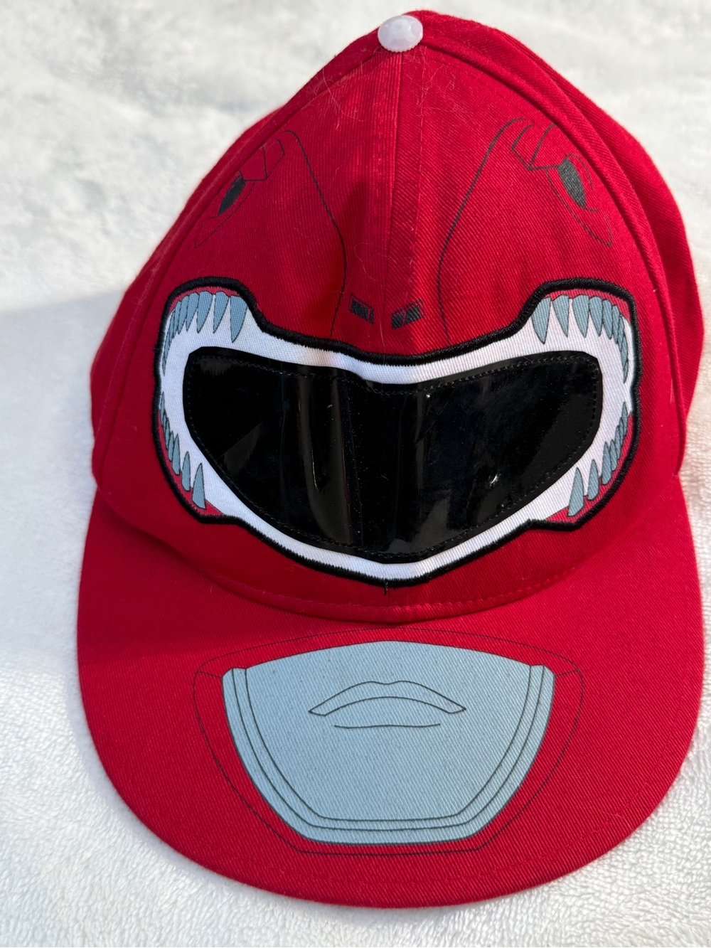 Vintage Mighty Morphin Power Rangers Red Ranger Costume Snapback Hat Cap 2011 SC
